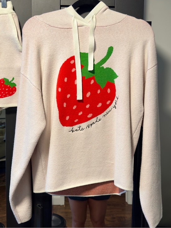 Kate Spade X Target Tops - Kate Spade-Embroidered Strawberry Hooded Sweatshirt & Shorts